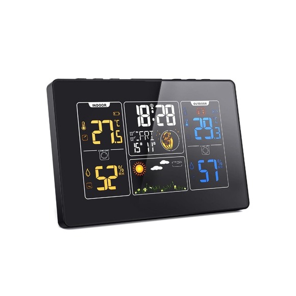 LUVUOKYE Other - Weather Station Wireless Indoor Outdoor with Atomic Clock, Digital Home Weather